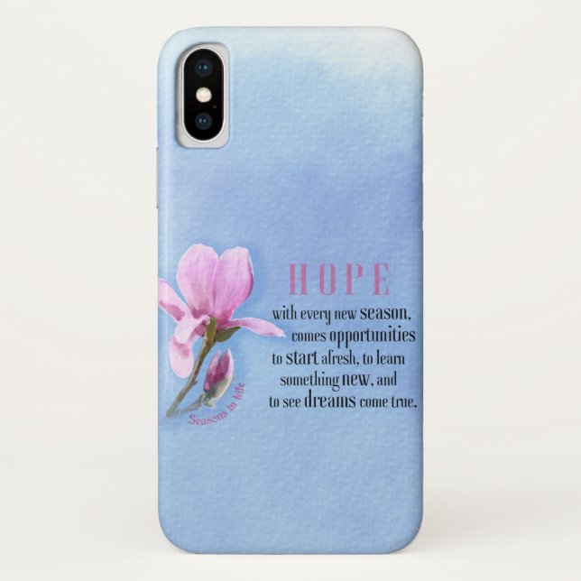 Funda De Case-Mate Para iPhone Esperanza en flor (Reverso)