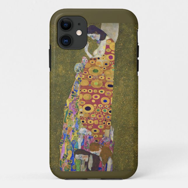 Funda De Case-Mate Para iPhone Esperanza, Gustav Klimt (Reverso)