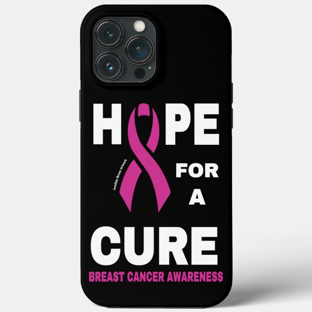 Funda De Case-Mate Para iPhone Esperanza para una cura... el cáncer de mama (Reverso )