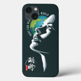 Funda Para iPhone 13 Esperanza por la paz mundial |