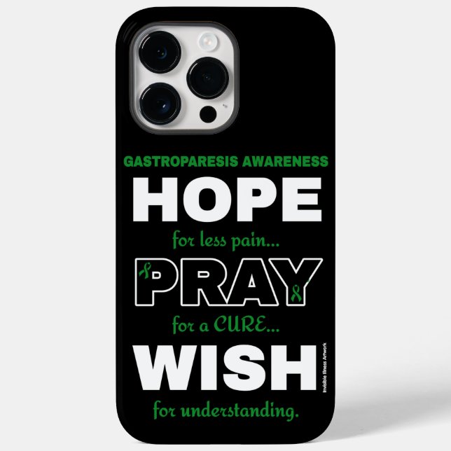 Funda De Case-Mate Para iPhone Espero Rezar Deseo... Gastroparesis (Reverso )