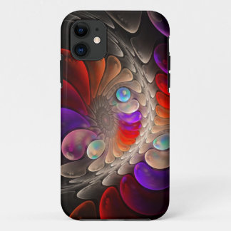 Funda Para iPhone 11 Espiral abstracto del fractal