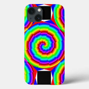 Funda Para iPhone 13 Espiral arcoiris de Kenneth Yoncich