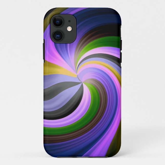 Funda De Case-Mate Para iPhone Espiral arcoiris Fantasía mágica (Reverso)