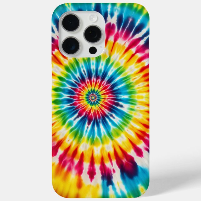 Funda De Case-Mate Para iPhone Espiral arcoiris, tinte (Reverso )