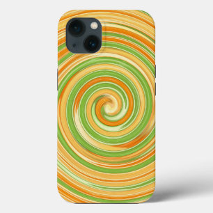 Funda Para iPhone 13 Espiral de colores de cítricos divertidos