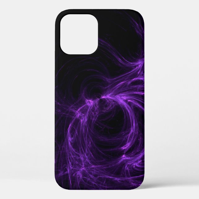 Funda De Case-Mate Para iPhone Espiral de gradiente de fondo fractal (Reverso )