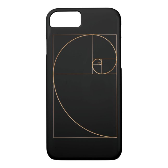 Funda De Case-Mate Para iPhone Espiral de oro del oro (Reverso)