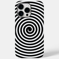 Espiral mínima de ilusión óptica en blanco y negro