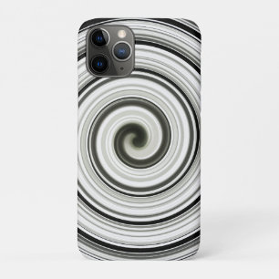Funda Para iPhone 11 Pro Espiral negra y blanca