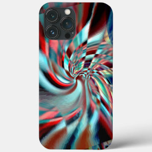 Funda Para iPhone 13 Pro Max Espiral que emerge de un cuadrado inclinado, brill
