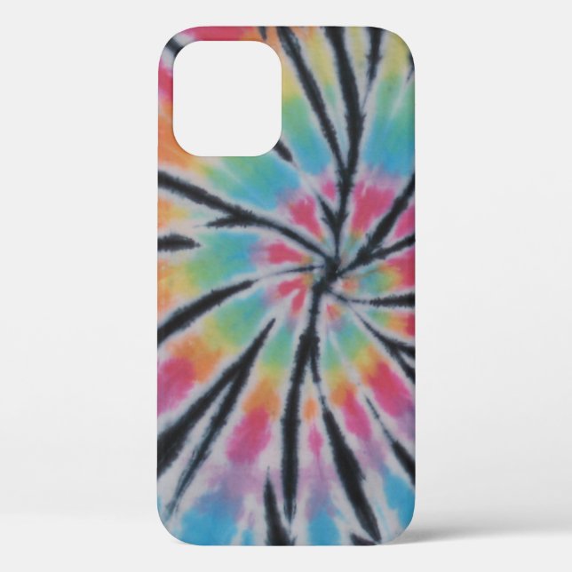 Funda De Case-Mate Para iPhone Espiral Swirl Pastel Arco Iris Tye (Reverso )