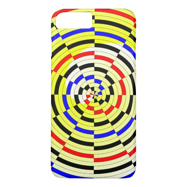 Funda De Case-Mate Para iPhone Espirales amarillas de Kenneth Yoncich (Reverso)