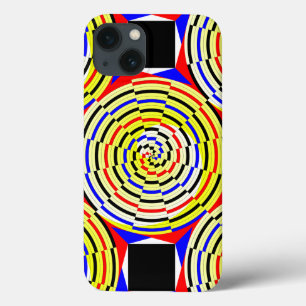 Funda Para iPhone 13 Espirales amarillas de Kenneth Yoncich