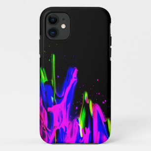 Funda Para iPhone 11 Esplash de pintura de neón colorido. PERSONALIZAR