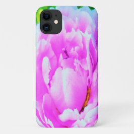 Funda Para iPhone 11 Espléndido detalle de flor de peones rosados doble