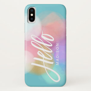 Funda Para iPhone X Esplotos de pintura para pastel personalizados Hol