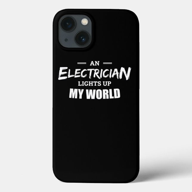 Funda De Case-Mate Para iPhone Esposa Eléctrica Regala Electricistas Novia (Reverso)