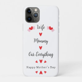 Funda Para iPhone 11 Pro Esposa Mami Nuestro Todo Dulce Día de la Madre