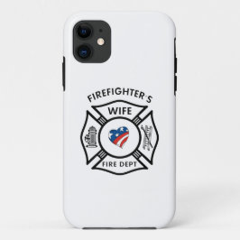 Funda Para iPhone 11 Esposas los E.E.U.U. del bombero