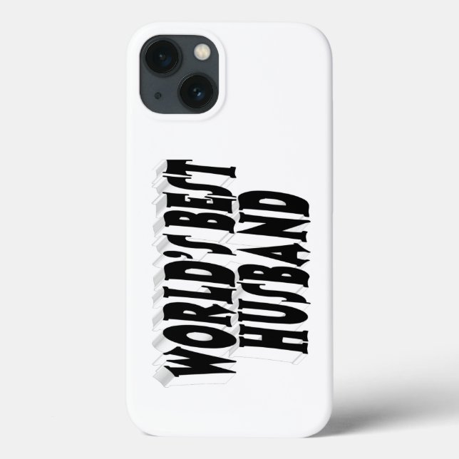 Funda De Case-Mate Para iPhone Esposo con texto negro  (Reverso)