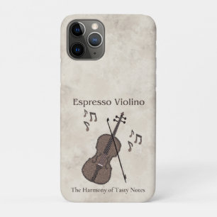 Funda Para iPhone 11 Pro Espresso Violino-Violin creado con granos de café-