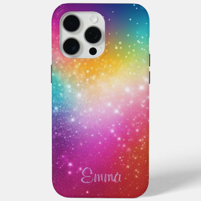 Funda De Case-Mate Para iPhone Espuma de arcoiris personalizada (Reverso )