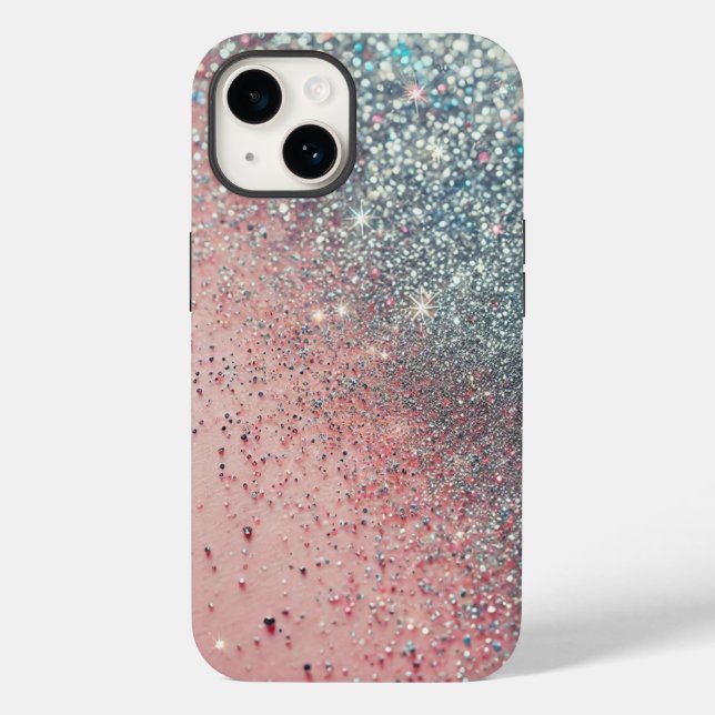 Funda De Case-Mate Para iPhone Espuma en rosa: Glam Purpurinoso para tu teléfono (Reverso )