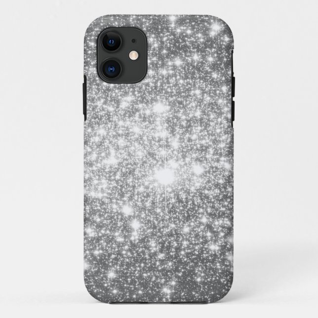 Funda De Case-Mate Para iPhone Espuma gris plateada (Reverso)