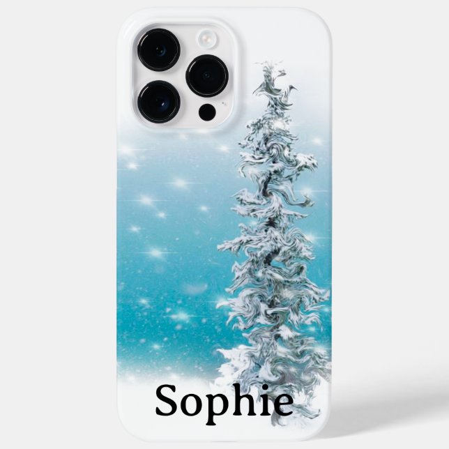 Funda De Case-Mate Para iPhone Espuma helada helada azul ártico evergreen (Reverso)