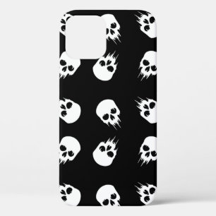 Funda Para iPhone 12 esqueleto blanco negro de halloween