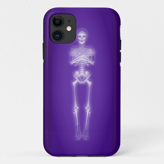 Funda De Case-Mate Para iPhone Esqueleto Brillante: (Reverso)