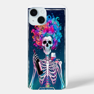 Funda Para iPhone 15 Esqueleto colorido con vino