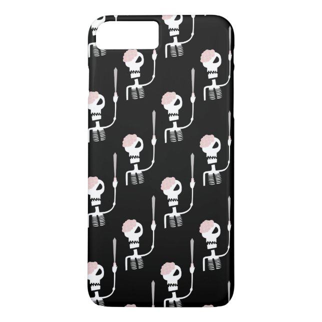 Funda De Case-Mate Para iPhone Esqueleto de Halloween con espada (Reverso)