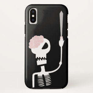 Funda Para iPhone X Esqueleto de Halloween con espada