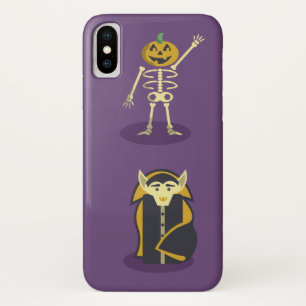 Funda Para iPhone X Esqueleto de Halloween Drácula Momia Segador Sinie