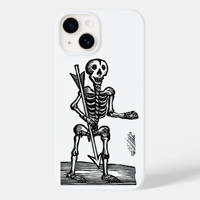 Funda De Case-Mate Para iPhone Esqueleto de la Muerte (Reverso )
