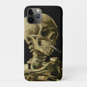 Funda Para iPhone 11 Pro Esqueleto de Vincent Van Gogh con un cigarrillo en