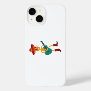 Funda Para iPhone 14 De Case-Mate Esqueleto Festivo Tocando Guitarra