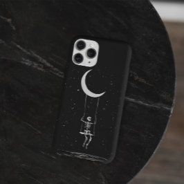 Funda Para iPhone 11 Esqueleto Luna Halloween espeluznante