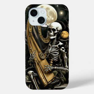 Funda Para iPhone 15 Esqueleto y arpa II