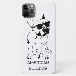 FUNDA PARA iPhone 11 PRO MAX ESQUEMA DE BULLDOG ESTADOUNIDENSE