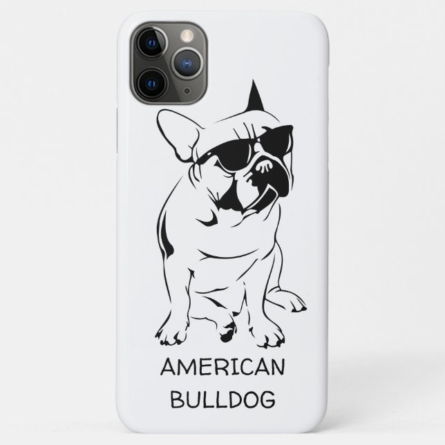 FUNDA DE Case-Mate PARA iPhone ESQUEMA DE BULLDOG ESTADOUNIDENSE (Reverso)