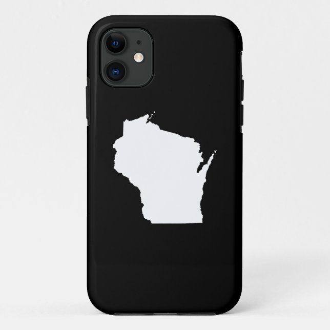 Funda De Case-Mate Para iPhone Esquema de estado de Wisconsin (Reverso)