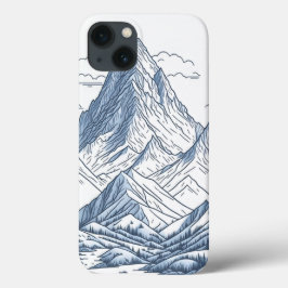 Funda Para iPhone 13 Esquemas de las montañas