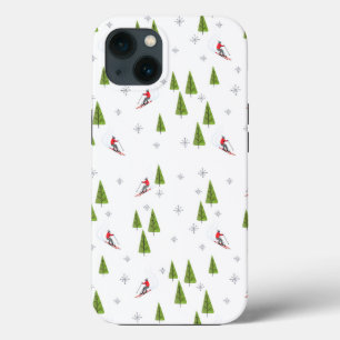 Funda Para iPhone 13 Esquí moderno de nieve en invierno