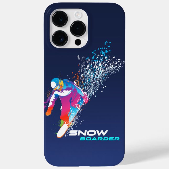 Funda De Case-Mate Para iPhone Esquí sobre tabla | (Reverso)