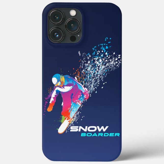 Funda De Case-Mate Para iPhone Esquí sobre tabla | (Reverso )