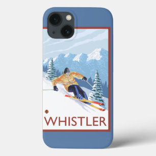 Funda Para iPhone 13 Esquiador de la nieve de Downhhill - marmota, A.C.