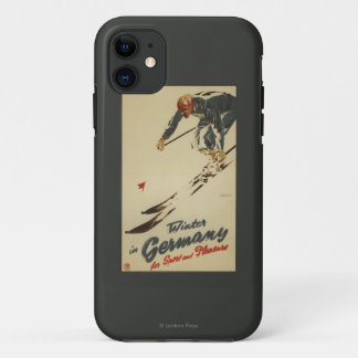 Funda Para iPhone 11 Esquiador en declive - promo del deporte y del